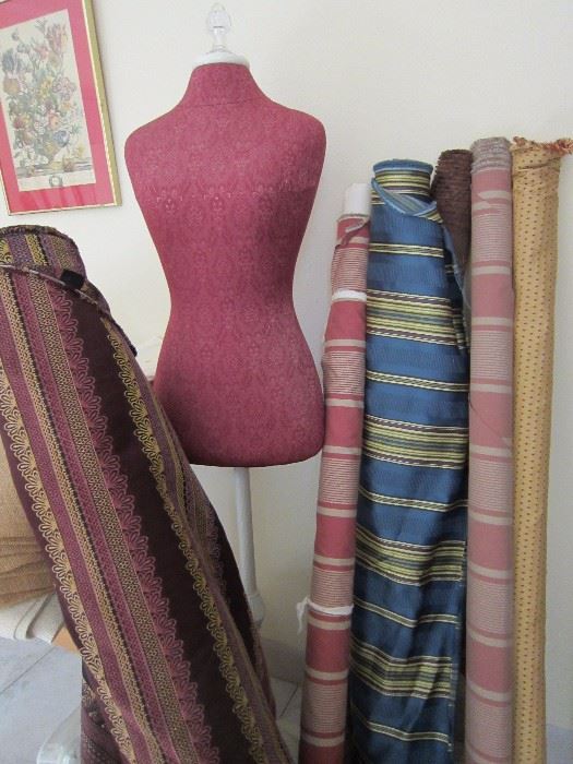 Mannequin and lots of fabric!