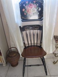 Wonderful Vintage Ethan Allen Thumb Back Chair.