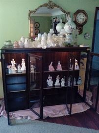 Lighted display cabinet 68"wide 17"deep 48.5"tall $70.00