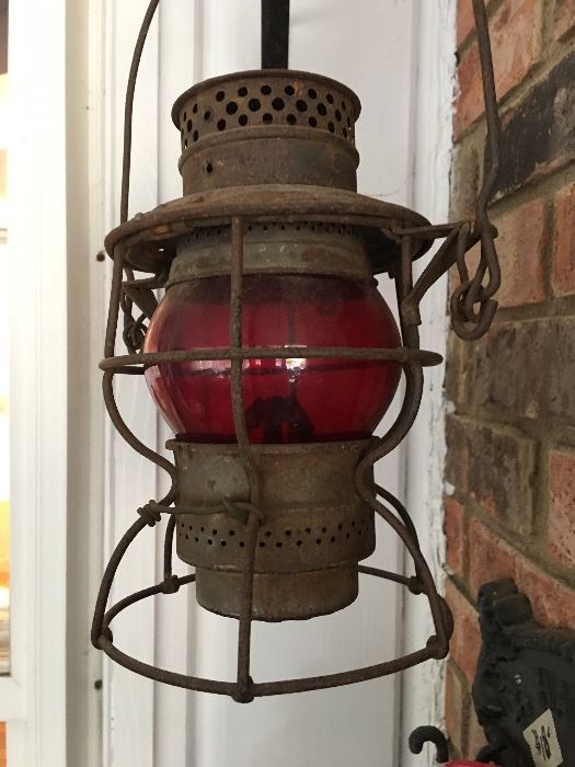 Railroad lantern, Frisco vintage antique