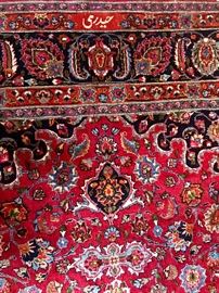 Handmade large Persian area rug