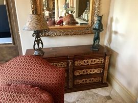 Baroque carved chest 