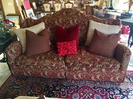 Swedish high back sofa - one of pair 