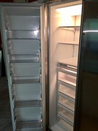Door open subzero refrigerator 