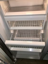 Interior subzero refrigerator 