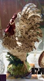 24" Tall Italian Ceramic Rooster