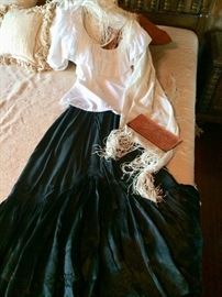 Skirt from India with Small Mirrors