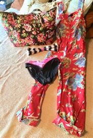 Vintage Bikini by Jantzen;  Colorful Overalls