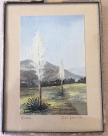 Miniature California Plein Air Painting by Ethel Smeaton (1887-1957)