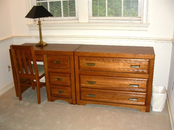 Desk and chest