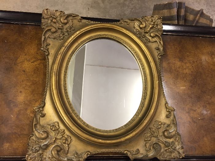 Vintage Classic Mirror. Frame is carved plaster from Empire Framing,  East Avenue, Rochester NY. A real beauty!