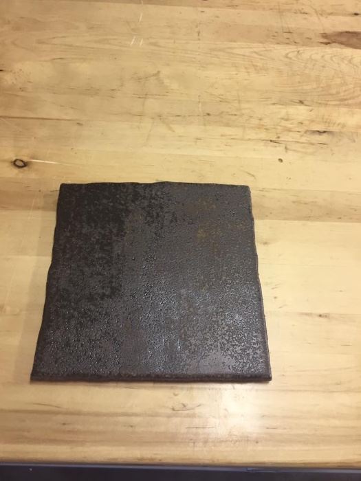 Quarry Tile- 8 x 8 tiles in first quality condition. Color dark brown. Quantity 51 tiles for $50