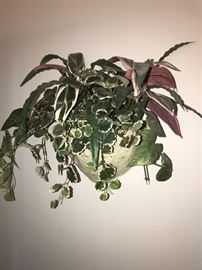 FAUX FLOWER WALL HANGING