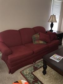 RED SOFA COUCH