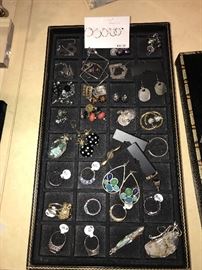DESIGNER SIGNED JEWELRY, STERLING SILVER AND GOLD JEWELRY
