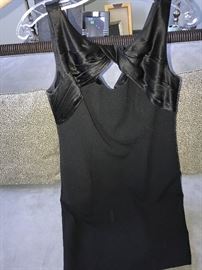 CARMEN MARC VALVO-BLACK EVENING DRESS