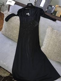 TADASHI- BLACK EVENING DRESS