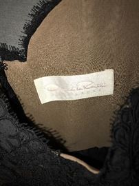 VINTAGE OSCAR DE LA RENTA BLACK DRESS