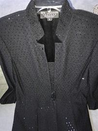 ST. JOHN KNIT BY MARIE GRAY- SEQUIN JACKET AND SKIRT