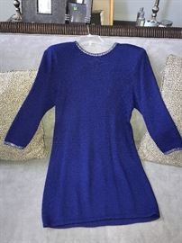 ST. JOHN KNIT BY MARIE GRAY- BLUE DRESS