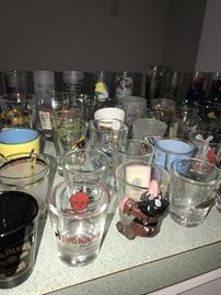 LARGE COLLECTION OF SHOT-GLASSES FROM ALL OVER THE WORLD