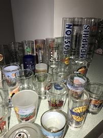 LARGE COLLECTION OF SHOT-GLASSES FROM ALL OVER THE WORLD