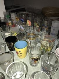 LARGE COLLECTION OF SHOT-GLASSES FROM ALL OVER THE WORLD