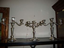 STERLING CANDELABRAS