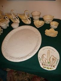 BELLEEK PLATTER IS ANTIQUE