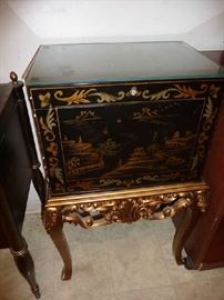 DECORATIVE ORIENTAL FILE CABINET