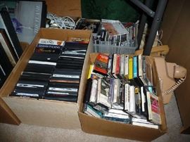 DVD'S, CASSETTE TAPES