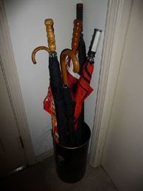 UMBRELLA STAND, UMBRELLAS