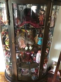 Dolls from all over the world, huge collection, cabinet for sale separately