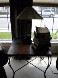 Matching tile top wrought iron base 2 end tables, sofa table and coffee table