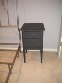 2 Black end tables/night stands