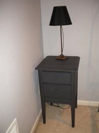 Pair of 2 black night stands or end tables