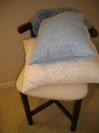 Matching chair and linens