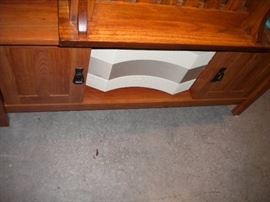 Mission style tv stand