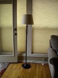 Floor lamp and shade