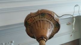 Antique Chandelier five shell/petal shades! Absolutely stunning and unique!