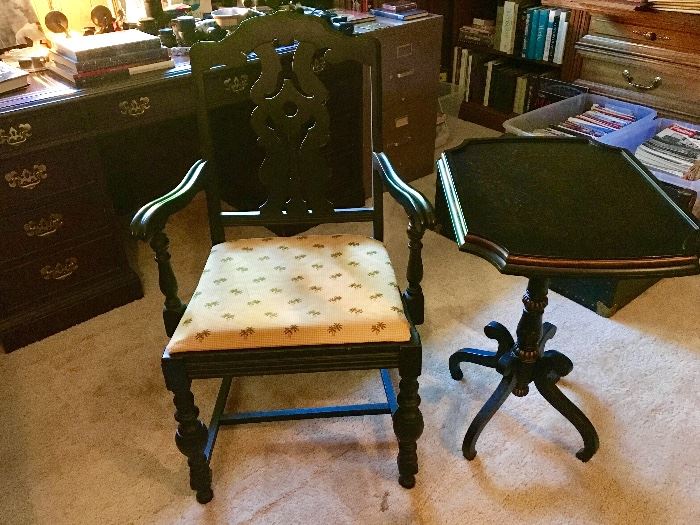 Nice Side Chair and Pedestal Table