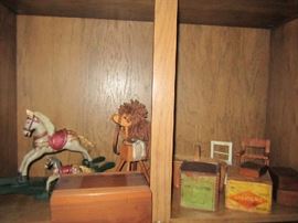 Vintage - old boxes - toys