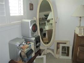 Stereo equipment - cheval mirror - frames