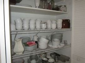White stoneware