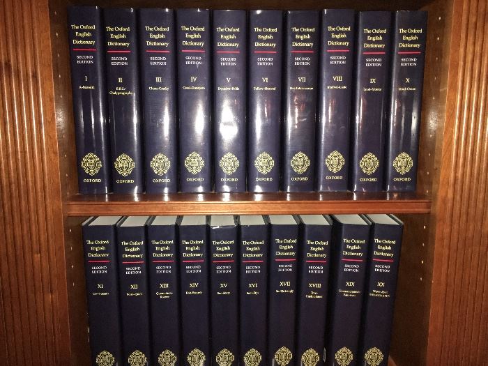 The Oxford English Dictionary 20 volume set