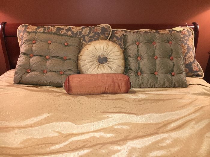 All bedding is custom made with the most luxurious materials!