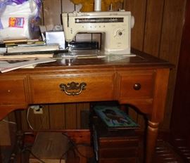 Singer antique sewing console machine