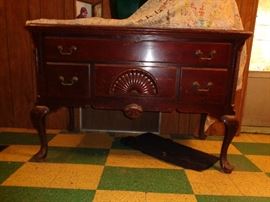 hand carved cedar chest