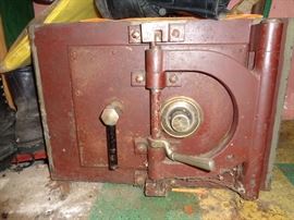 antique floor safe
