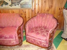 antique Victorian pub style chairs